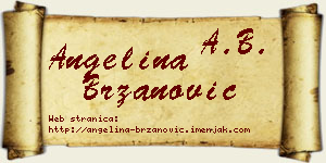 Angelina Brzanović vizit kartica